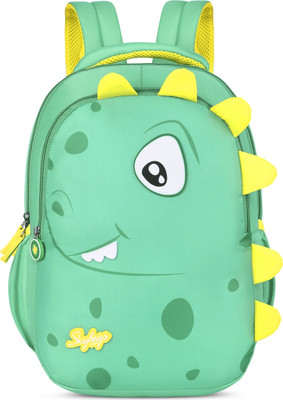 SKYBAGS BUDDY 02 SCBP DINO YELLOW GREEN 20 L Backpack(Green)
