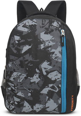Priority Polyester Spectra 001 Printed College 36 L Backpack(Black)