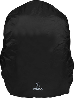 Fendo Polyester 35 LTR Black Orange Rain and Dust Cover with Pouch for Casual & Laptop Bag Cover Dust Proof, Waterproof Laptop Bag Cover, School Bag Cover(M Pack of 1)