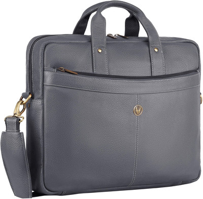 WILDHORN Leather Laptop Messenger Bag for Men Messenger Bag(Grey, 10 L)