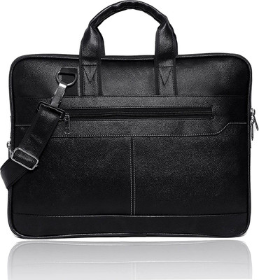 SHAMRIZ Office Bag with 15.6 Inch Expandable Laptop Sleeve Messenger Bag(Black, 20 L)