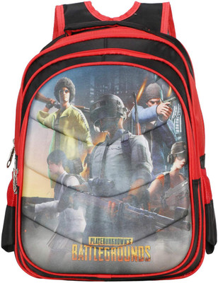 Tedemel THIKIN Kid's Cool PUBG Theme Printing School Supplies Casual Backpack, Green School Bag(Green, 28 L)
