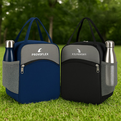 PROVOFLEX Lunch Bag Pack of 2 | Insulated & Leak-Proof Tiffin Bags for School & Work Waterproof Lunch Bag(Multicolor, 10 L)