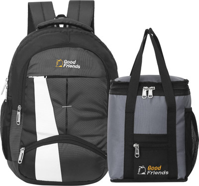 Zadinga 15.6 Inch School Bag\College Bag \Tiffin\Lunch\Tote Bag\Unisex Casual Bag School Bag(Grey, 35 L)