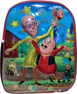 BHAGAT JI TRADER Motu Patlu Waterproof School Bag(Red, 10 L)
