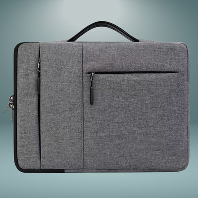 Adveriq Heavy-Duty Travel Laptop Sleeve–Durable,Water-Repellent Fabric with Shock Pading Waterproof Laptop Sleeve/Cover(Grey, 15.6 inch)