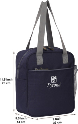 Fytona Lunch Tiffin Bag For School Office Picnic Travel Waterproof Lunch Bag(Dark Blue, 7 L)