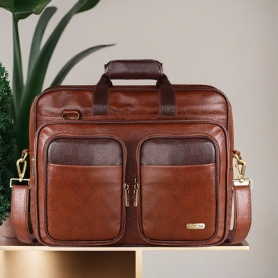 LOREM Men Orange Messenger Bag