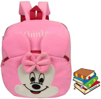 Aveek A_FF 7EE_BM_pink minnie_545_a Backpack(Red, 13 L)