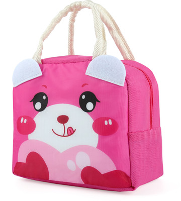 Verilux Insulated Lunch Bag for Office School and Picnic Durable Reusable Tote Waterproof Lunch Bag(Pink, 4.3 L)