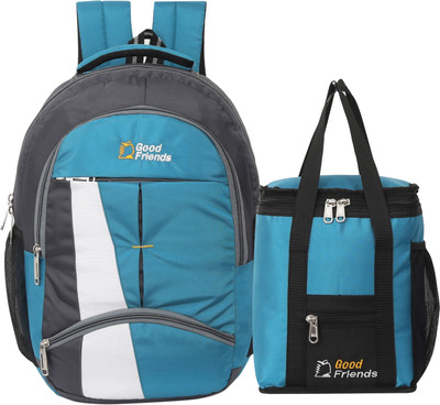 Zadinga 15.6 Inch School Bag\College Bag \Tiffin\Lunch\Tote Bag\Unisex Casual Bag School Bag(Light Blue, 35 L)