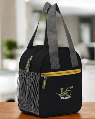 LOYAL CHOICE Unisex Trendy LunchBag for Office/College/School/Casual Waterproof Lunch Bag(Black, 6 L)