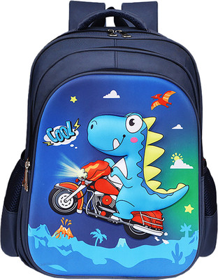 SYGA Kids Backpack, Dinosaur Design, Suitable for Kindergarten and Preschool Students Waterproof School Bag(Blue, 5 L)