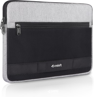 CRALOFT 15.6 inch Laptop Sleeve Bag with Handle for Professionals and Students (L32) Laptop Sleeve/Cover(Grey, Black, 15.6 inch)