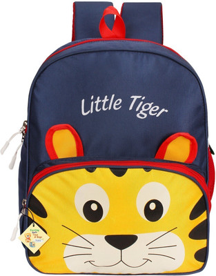 Frantic Kids Soft Cartoon Animal Velvet Plush School Backpack Bag for 2 to 5 Years Backpack(Blue, Yellow, 18 L)