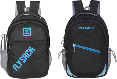 FLYSACK NS-FS027_BLACK & FS031_BLACK Laptop Bag(Black, Black)