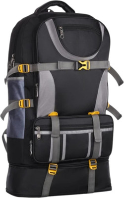 STYLATO Travel for Outdoor Sport HikiIng bag Waterproof Backpack (BLACK, 85L) Waterproof Backpack(Black, 85 L)