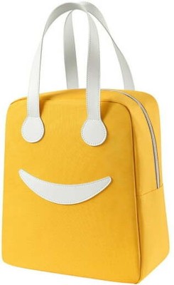 PRP Collection Smiley Waterproof Leakproof Heatinsulated cold-resistant Lunch Bag Big Yellow Waterproof Lunch Bag(Yellow, 7 L)