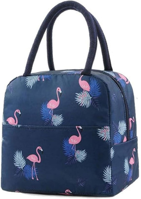 wagela Insulated Lunch Bag Tote Bag for Women Wide Open Insulated Cooler Bag Waterproof Lunch Bag(Dark Blue, 5 L)
