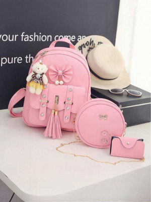 EVOLIC small bag For Women and girls Backpack(Pink, 15 L)