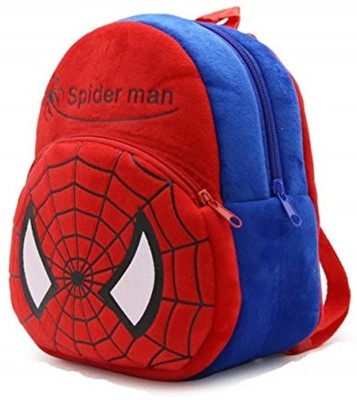 MAREHRA ENTERPRISES School Bag for Kids Soft Plush Backpack for Small Kids Spiderman Waterproof School Bag(Red, 10 L)