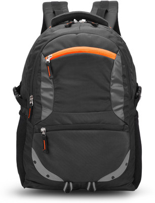 GOSNMA Bag Unisex,Office/Travel/Business Use,with Rain Cover And Reflective Strip(1006) Waterproof School Bag(Black, 35 L)