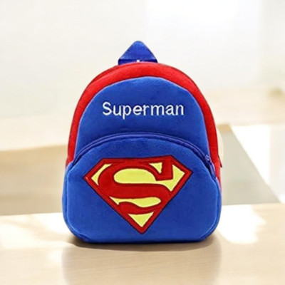 Stylbase Kids Soft Cartoon Velvet Animal Plush School Backpack Bag For 2 To 5 Years STB51 School Bag(Blue, 10 L)