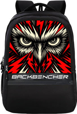 Talon Trendy Owl Backbencher Backpack | School Bag | College Bags for Boys and Girls Waterproof Backpack(Black, 30 L)