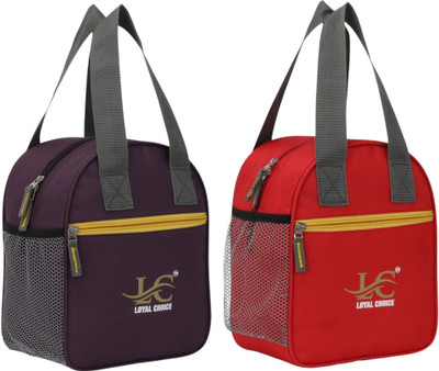 LOYAL CHOICE New trendy Hiquality All Age 2 combo lunch bags Tiffin bag for men&women. Waterproof Backpack(Purple, 8 L)