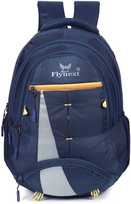 Flynext Yma.1550 Navy Blue Yellow Classic Casual Office, Travel ,School Unisex 30 L Laptop Backpack(Blue)