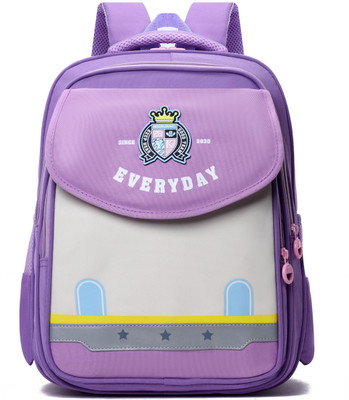 Tinytot SB215_04 Everyday School Collage Travel Casual Backpack Waterproof School Bag(Purple, 22 L)