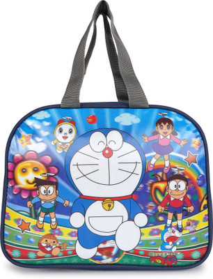 Travel Look Doraemon Branded Quality Combo Carry Bag Insulated Tiffin Bag For Kids Pack of 2 Waterproof Lunch Bag(Blue, 10 L)