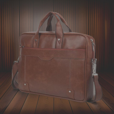 Shivra Men & Women Tan Messenger Bag