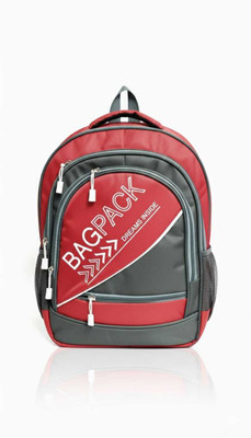 UNIQUE Retail Store Red & Grey Casual Daypack|Ideal for Men Women Boys Girls|School & College Bag Waterproof School Bag(Red, 31 L)