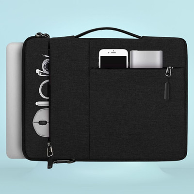 Adveriq Laptop Sleeve Bag Case Briefcase for Notebook Computer Ultrabook MacBook Air/Pro Waterproof Laptop Sleeve/Cover(Black, 15 inch)