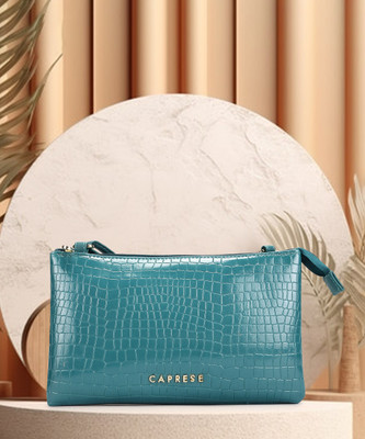 Caprese Suzie Sling Small Teal Blue Bag for Women Sling Bag(Blue, 3 L)