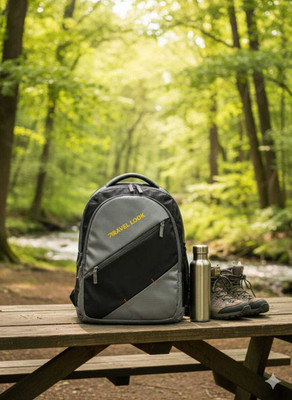 Travel Look Storm 35L Laptop ,Travel, School, Tution Spacious & Stylish For Men & Women Waterproof Backpack(Grey, 35 L)