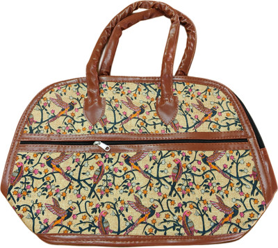 SSDINDMKT Leather Floral Print Dome Satchel Bag Waterproof Shoulder Bag(Multicolor, 5 L)