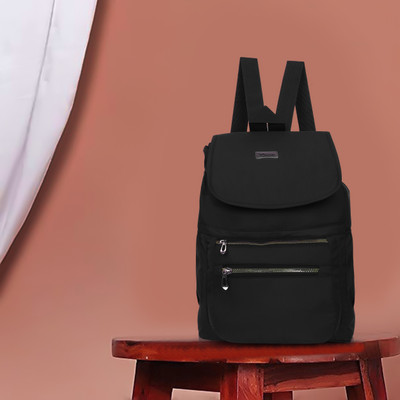 World Speed Stylish & Attractive Women's & Girls College and Traveling, School Waterproof Backpack(Black, 25 L)