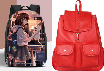 Shishtha B_DGTL-020_@@__1PC & pc23_xy Laptop Bag(Black, Red)