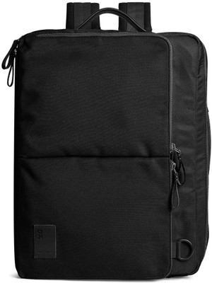 DailyObjects Space Black Meridian Convertible Briefpack Backpack(Black, 11 L)