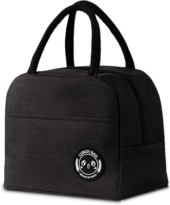 crownsmill Travel Lunch/Tiffin/Storage Bag for Office, College & School Polyester Waterproof Lunch Bag(Black, 2 L)