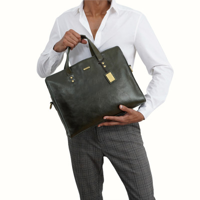 HIDESIGN LA PLATA 03 Shoulder Bag(Green, 2 L)