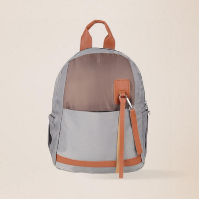AKR Light Weight Trendy School &College Bag Unisex Casual Waterproof School Bag(Grey, Brown, 10 L)