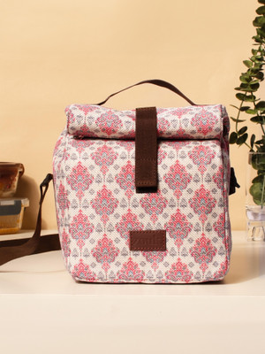 ZOUK Kashmiri Tulips Roll Up Lunch Bag Lunch Bag(Multicolor, 7 L)