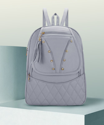 BURRAQUE Attractive Women's & Girls College and Traveling Backpack 6 L Backpack(Grey)