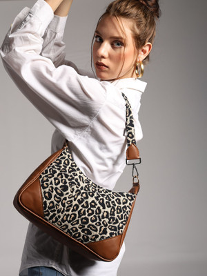 ENSAC Stylish & Comfortable Handbag for women & Girls Shoulder Bag Shoulder Bag(Brown, 5 L)