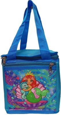 Gamins Gadgets Printed Mermaid School Lunch Tiffin Bags for Kids Storage Bag College and School Waterproof Lunch Bag(Dark Blue, 5 L)