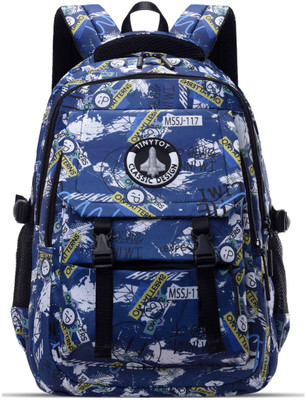 Tinytot SB233_04 Large, 20 Inches, School Collage Backpack for Boys Girls Men & Women Waterproof School Bag(Blue, 30 L)