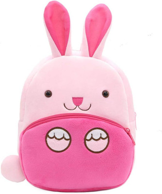 HappyChild Toddler Bag Plush Animal Cartoon Mini Bag for Baby Girl Boy 2-6 Years 10 L Backpack(Pink)